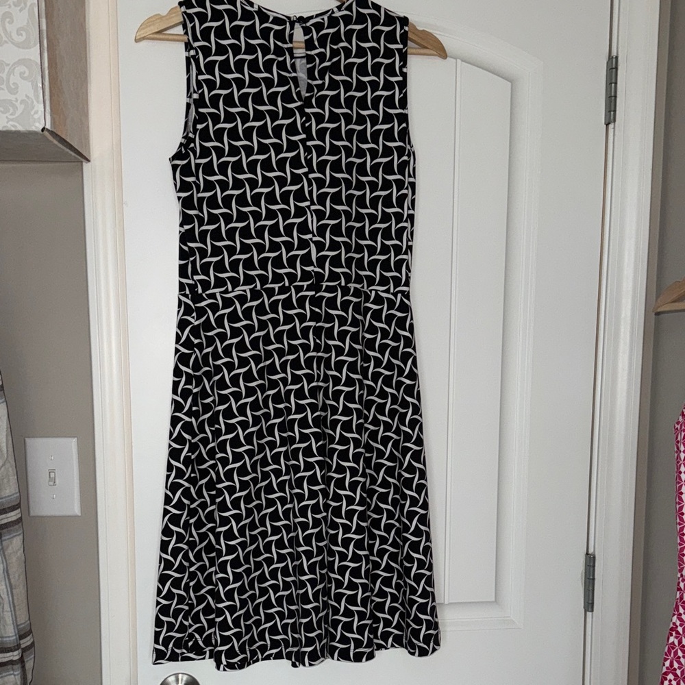 New York & Company Black & White Print Dress Size M - Picture 3 of 7